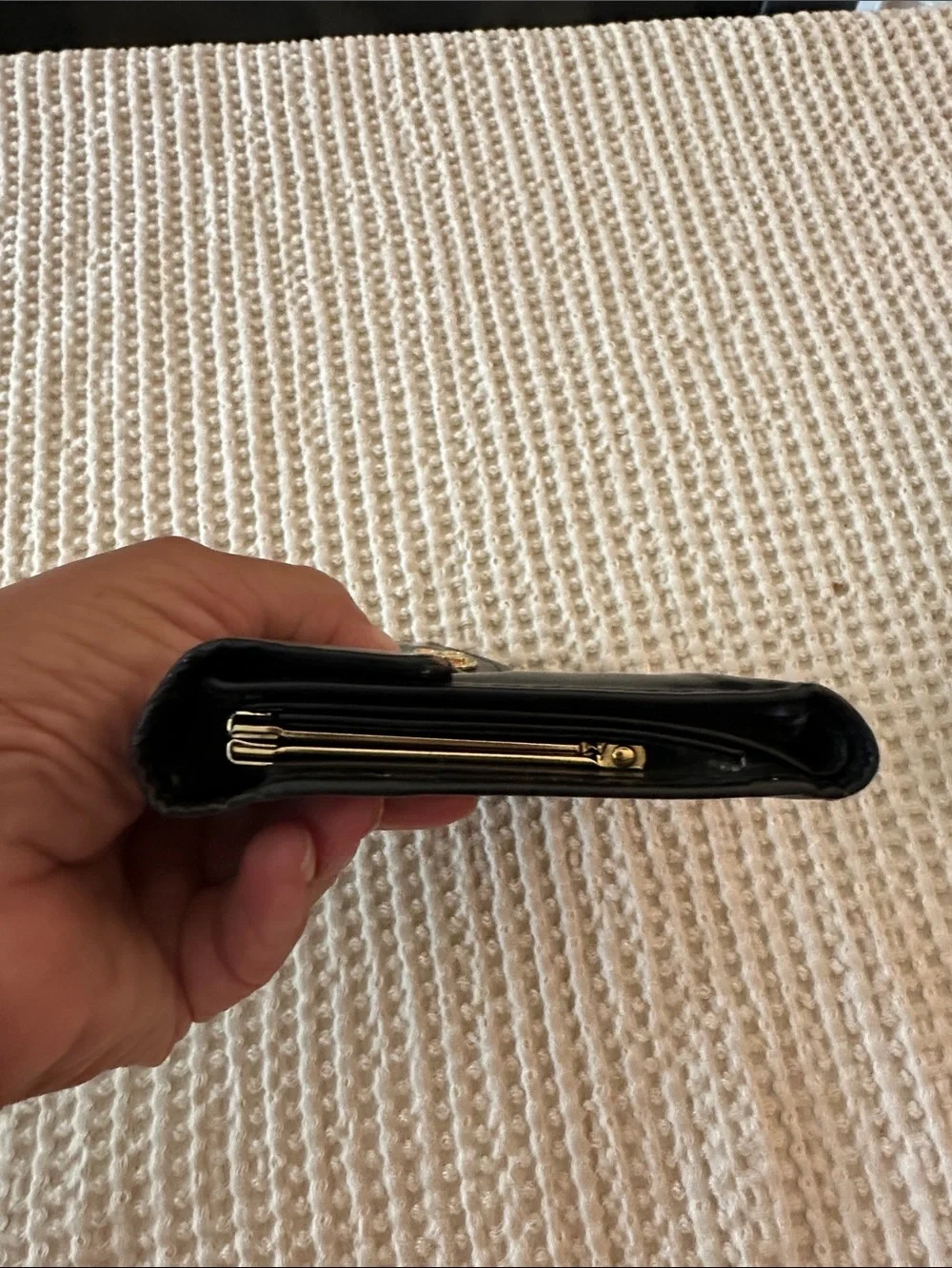 Vintage Bosca Leather Continental Envelope Wallet.